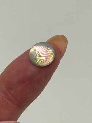 Face Paint Gems - Round Shell Rhinestones Multicolored - 10mm (0.39") - Pack of 10