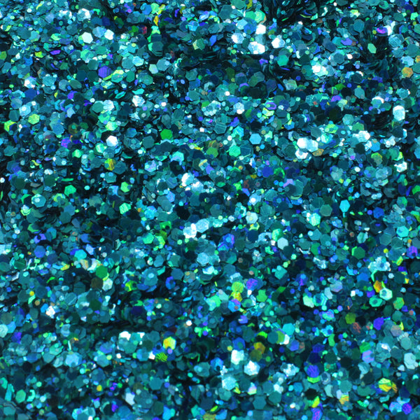 Suzy Sparkles Glitter - Holographic Jade - Chunky
