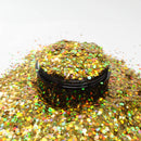 Suzy Sparkles Glitter - Holographic Gold - Chunky - 1 oz Bag Suzy Sparkles