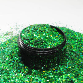 Suzy Sparkles Glitter - Holographic Green - Chunky - 1 oz Bag Suzy Sparkles