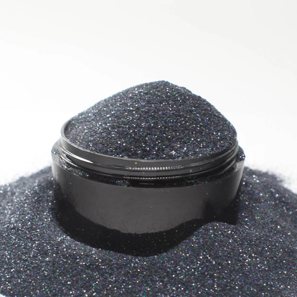 Suzy Sparkles Glitter - Holographic Black - Fine - 1 oz Bag Suzy Sparkles
