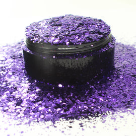 Suzy Sparkles Glitter - Metallic Purple - Chunky - 2 oz Bag Suzy Sparkles