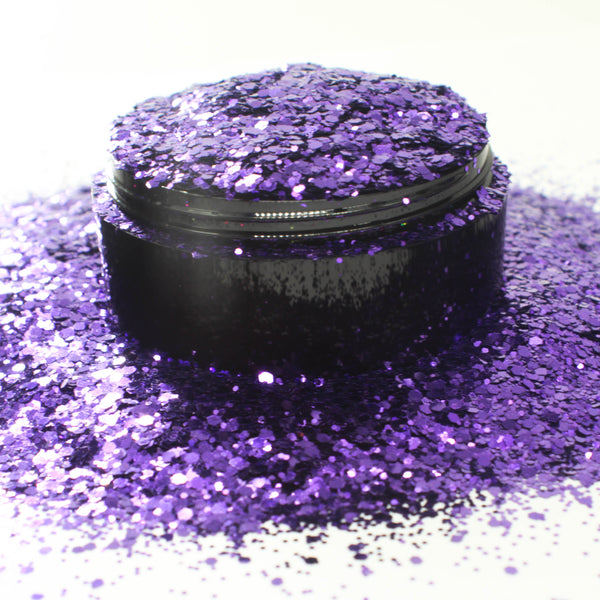 Suzy Sparkles Glitter - Metallic Purple - Chunky