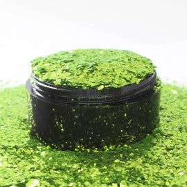 Suzy Sparkles Glitter - Metallic Lime - Chunky - 2 oz Bag Suzy Sparkles