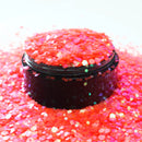 Suzy Sparkles Glitter - Iridescent Coral - Chunky Suzy Sparkles