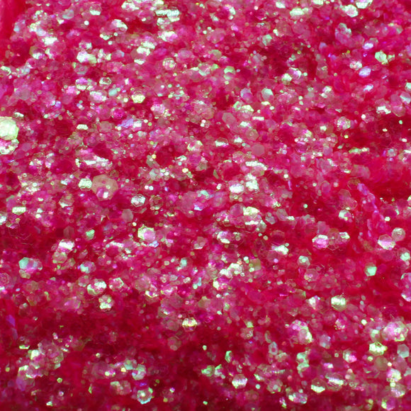 Suzy Sparkles Glitter - Iridescent Neon Pink - Chunky Suzy Sparkles