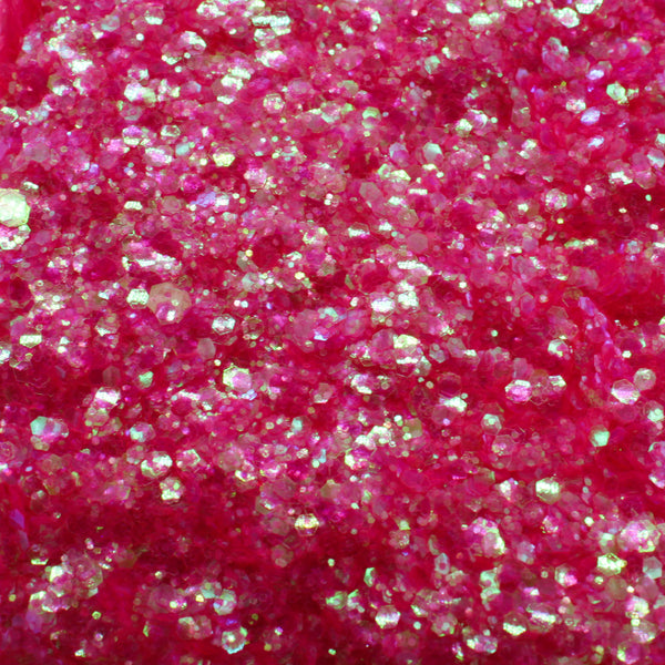Suzy Sparkles Glitter - Iridescent Neon Pink - Chunky
