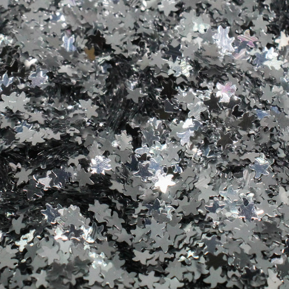 Suzy Sparkles Glitter - Metallic Silver Stars - Chunky - 2 oz Bag Suzy Sparkles