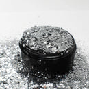 Suzy Sparkles Biodegradable Glitter - Metallic Silver - Chunky Suzy Sparkles