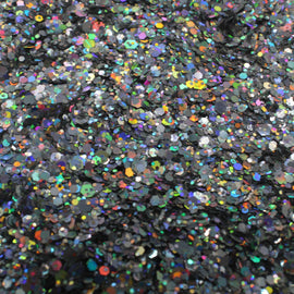 Suzy Sparkles Glitter - Holographic Silver - Chunky - 1 oz Bag Suzy Sparkles