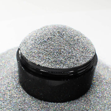 Suzy Sparkles Glitter - Holographic Silver - Fine - 1 oz Bag Suzy Sparkles
