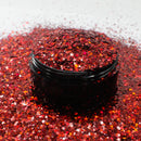 Suzy Sparkles Glitter - Holographic Red - Chunky - 1 oz Bag Suzy Sparkles