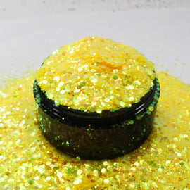 Suzy Sparkles Glitter - Iridescent Sunny Yellow - Chunky Suzy Sparkles