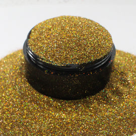Suzy Sparkles Glitter - Holographic Gold - Fine - 1 oz Bag Suzy Sparkles