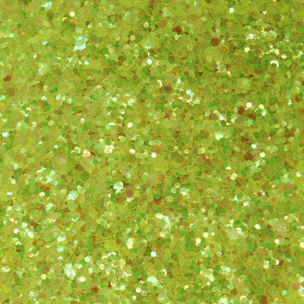 Suzy Sparkles Glitter - Iridescent Neon Yellow - Chunky