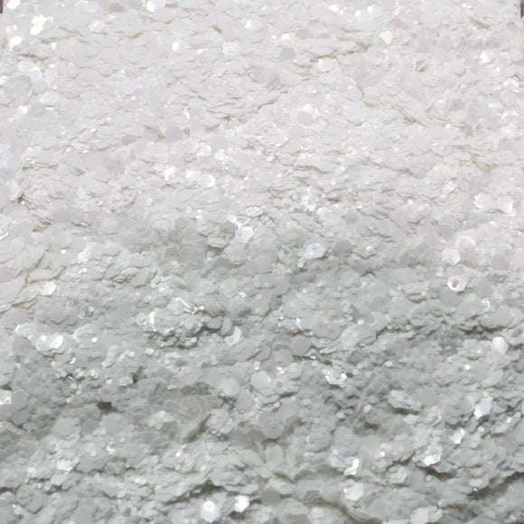 Suzy Sparkles Glitter - Neon White - Chunky Suzy Sparkles