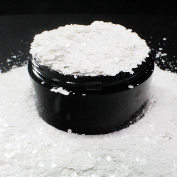 Suzy Sparkles Glitter - Neon White - Chunky Suzy Sparkles