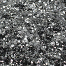 Suzy Sparkles Glitter - Metallic Silver - Chunky - 2 oz Bag Suzy Sparkles