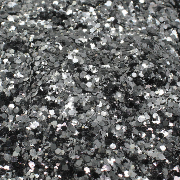 Suzy Sparkles Glitter - Metallic Silver - Chunky - 2 oz Bag Suzy Sparkles