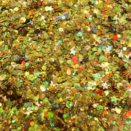 Suzy Sparkles Glitter - Golden Coast Mix - Chunky Suzy Sparkles