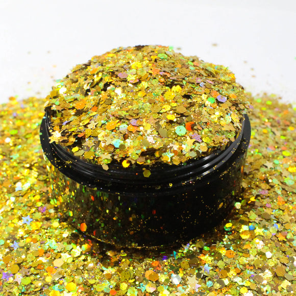 Suzy Sparkles Glitter - Golden Coast Mix - Chunky Suzy Sparkles