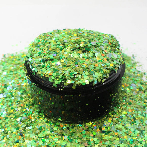 Suzy Sparkles Glitter - Green Machine Mix - Chunky Suzy Sparkles