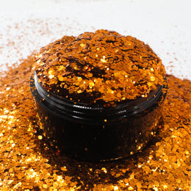 Suzy Sparkles Biodegradable Glitter - Orange - Chunky Suzy Sparkles