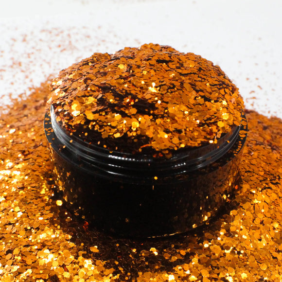 Suzy Sparkles Biodegradable Glitter - Orange - Chunky Suzy Sparkles