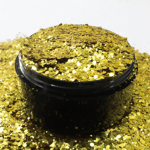Suzy Sparkles Biodegradable Glitter - Yellow - Chunky Suzy Sparkles