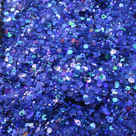 Suzy Sparkles Glitter - Holographic Blue - Chunky - 1 oz Bag Suzy Sparkles