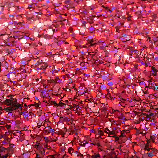 Suzy Sparkles Glitter - Holographic Pink - Chunky