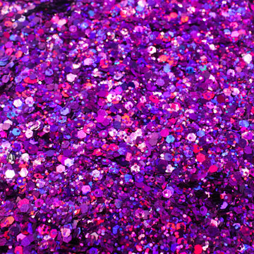 Suzy Sparkles Glitter - Holographic Purple - Chunky - 1 oz Bag Suzy Sparkles