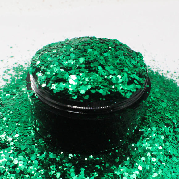 Suzy Sparkles Glitter - Metallic Green - Chunky - 2 oz Bag Suzy Sparkles