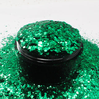 Suzy Sparkles Glitter - Metallic Green - Chunky
