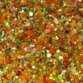 Suzy Sparkles Glitter - Candy Corn Mix - Chunky Suzy Sparkles