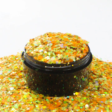 Suzy Sparkles Glitter - Candy Corn Mix - Chunky Suzy Sparkles