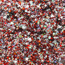 Suzy Sparkles Glitter - Candy Cane Mix - Chunky Suzy Sparkles