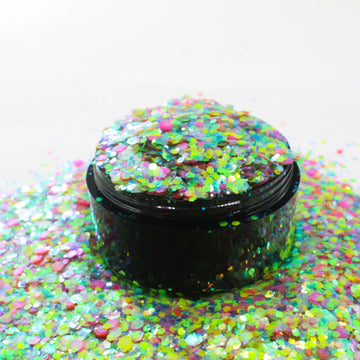 Suzy Sparkles Glitter - Iridescent Rainbow Mix - Chunky Suzy Sparkles