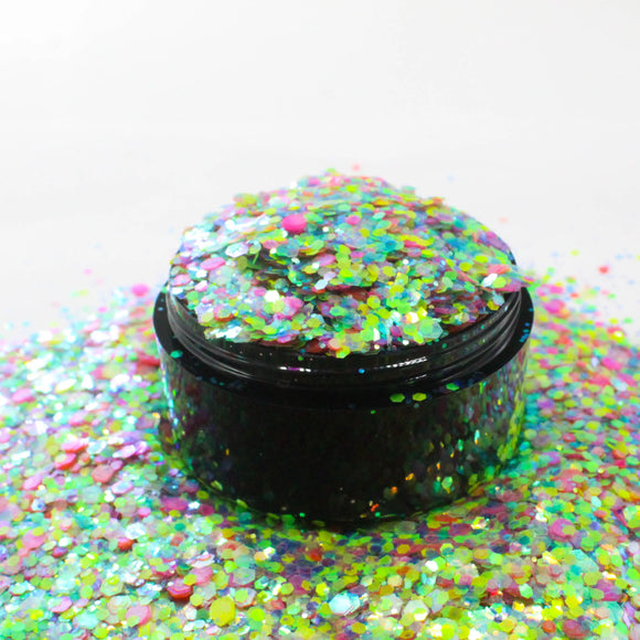 Suzy Sparkles Glitter - Iridescent Rainbow Mix - Chunky Suzy Sparkles