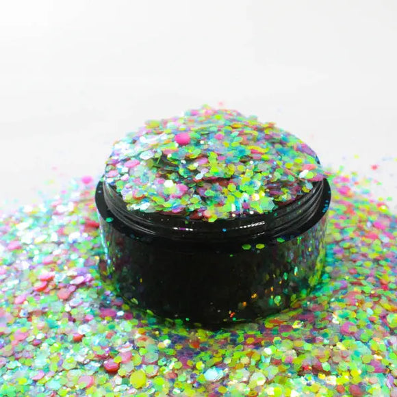 Suzy Sparkles Glitter - Iridescent Rainbow - Chunky Suzy Sparkles