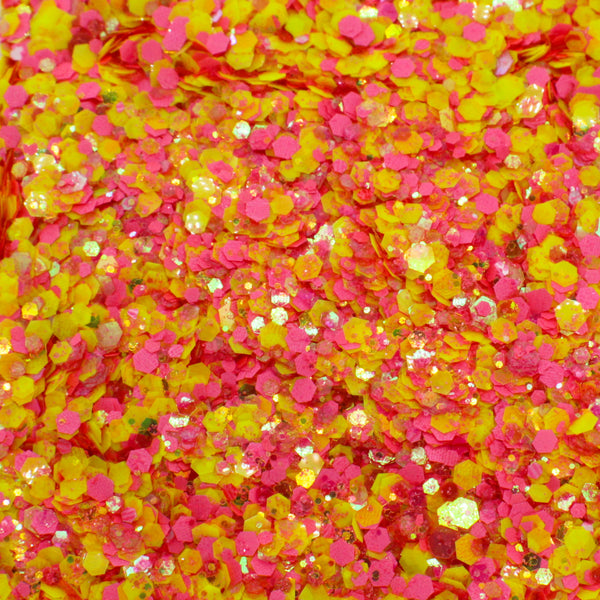 Suzy Sparkles Glitter - Pink Lemonade Mix - Chunky