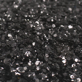 Suzy Sparkles Glitter - Metallic Black - Chunky - 2 oz Bag Suzy Sparkles