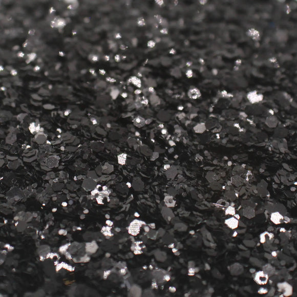 Suzy Sparkles Glitter - Metallic Black - Chunky - 2 oz Bag Suzy Sparkles