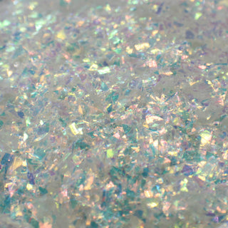 Suzy Sparkles Glitter - Iridescent Fluffy White - Chunky - 1 oz Bag