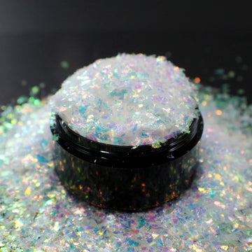 Suzy Sparkles Glitter - Iridescent Fluffy White - Chunky - 1 oz Bag Suzy Sparkles