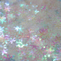 Suzy Sparkles Glitter - Iridescent White Snowflakes - Chunky