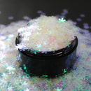 Suzy Sparkles Glitter - Iridescent White Snowflakes - Chunky - 1 oz Bag Suzy Sparkles