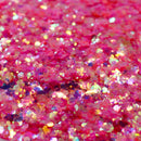 Suzy Sparkles Glitter - Perfect Pink with Flowers Mix - Chunky Suzy Sparkles