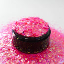 Suzy Sparkles Glitter - Perfect Pink with Flowers Mix - Chunky Suzy Sparkles