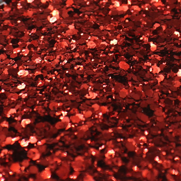 Suzy Sparkles Glitter - Metallic Bright Red - Chunky - 2 oz Bag Suzy Sparkles